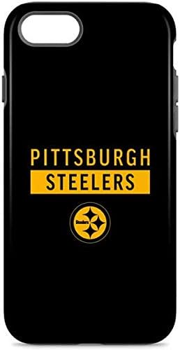 Skinit Pro Phone Case Compatible with iPhone 8 - Officially Licensed NFL Pittsburgh Steelers Black Performance Series Design