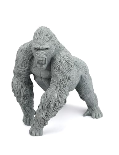 Image of BEIZHAN Handcrafted Sandstone Gorilla Figurine, Unique Gift for Father's Day, Housewarming & Christmas, Perfect for Movie Buffs, Wildlife Enthusiasts & Collectors