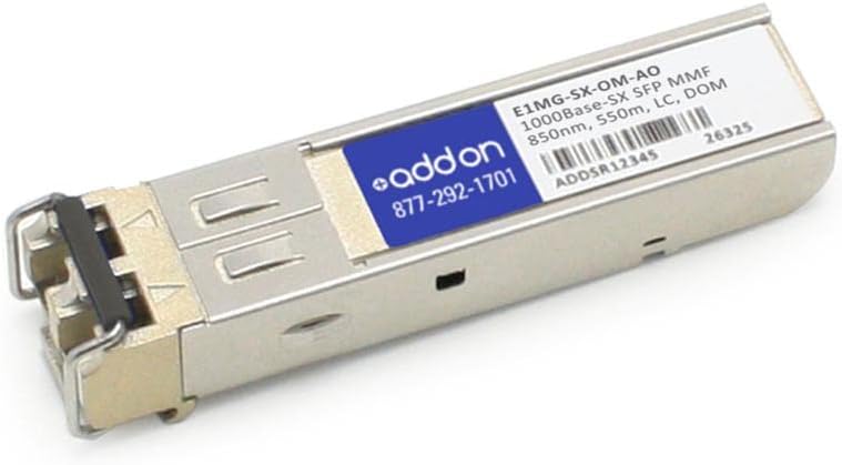 Add-On Computer Brocade Compatible TAA Compliant 1000Base-SX SFP Transceiver (E1MG-SX-OM-AO)