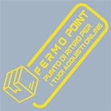 Decalart Aufkleber (1 Stück) Aufkleber Stop Point Abholstelle für Ihre Online-Einkäufe Versand Pakete Amazon x Schaufenster Post Zeitungsgeschäfte L381 (025 Gelb, 55 x 23 cm)