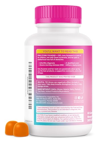Image of Pink Stork Premium Fertility Gummies for Women, 60 Gummies, 2 Pack | Prenatal Conception Supplements