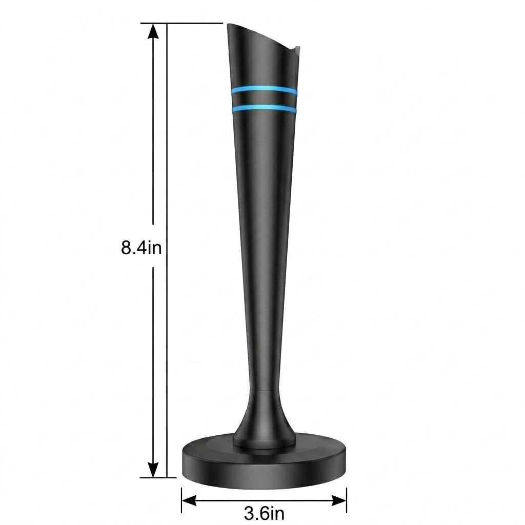 Antenna TV da interni per Smart TV, antenna digitale per Smart TV con canali locali, antenna TV a lungo raggio ricezione con amplificatore di segnale, ricezione forte a 360°, supporta 4K 1080p HD