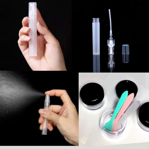 Clear Toiletry Bag with Travel Bottles 100ml Set,TSA Approved Travel Makeup Cosmetic Bag for Women Men Refillable Containers Travel Size Toiletries Bottles Kit for Liquids Shampoo Conditioner Lotion, - Image 5