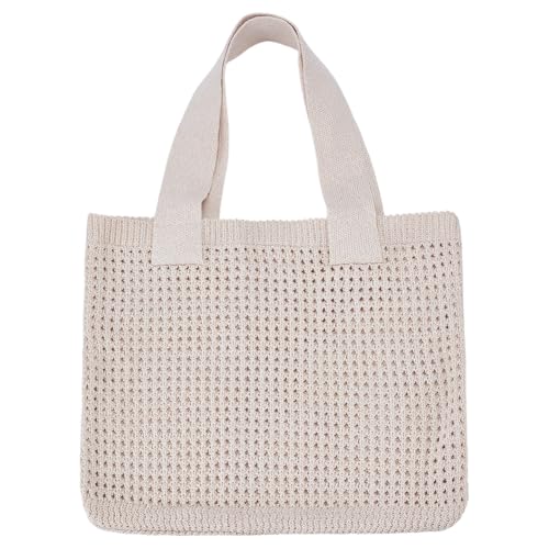 Imagen de WEBEEDY Bolsa de playa de ganchillo para mujer