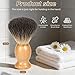 Wrusuh Shaving Brush,Premium Shaving Brushes for Men, Professional Shaving Cream Brush-Soft Bristles for Smooth Shaves, Ideal Men’s Shave Brush for a Luxurious Grooming Experience