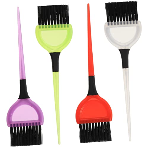 FRCOLOR 4piezas Brocha De Teñido De Cabello Para Coloración Herramientas De Peluquería Prácticas Para Aplicación De Tinte Diseño Flexible Para Hombres y Mujeres