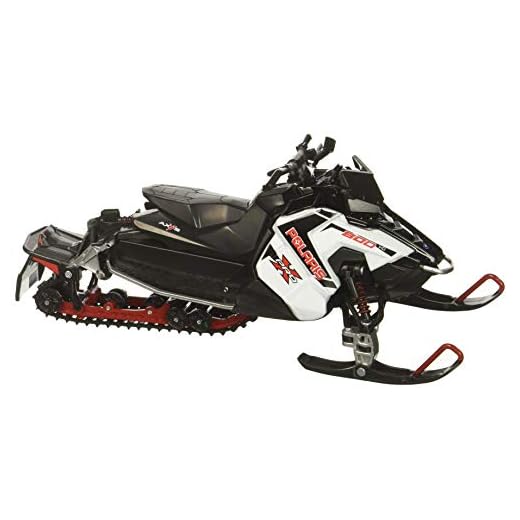 Polaris 800 Switchback Pro-X Snowmobile (White) by Newray 1:16 Scale