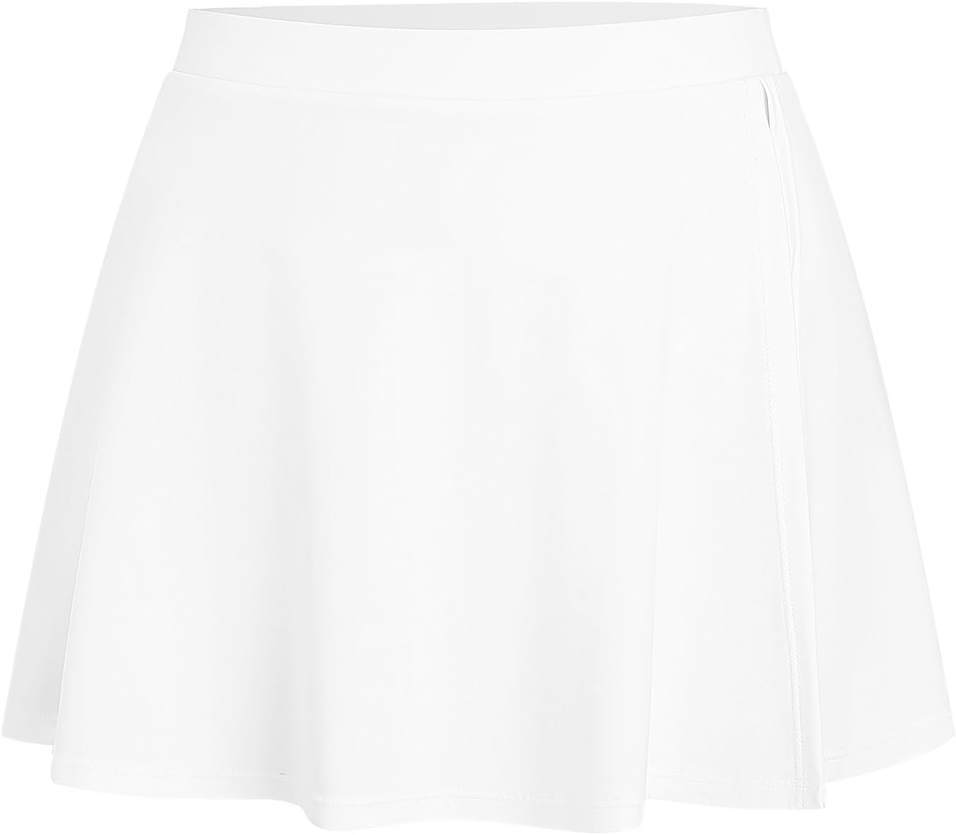 ZAFUL Women Swim Skirt Tummy Control Swimsuit Skirt with Built-in Briefs High Waisted Split Swim Bottom