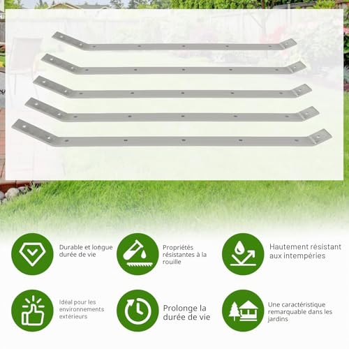 Clôture anti-chat, supports murales inoxydables pour enclos Catio, barrière anti-escalade, rouleau de clôture en maille de 10 m x 67 cm, clôture en maille pour animaux découpable, clôture intempéries – vue 4