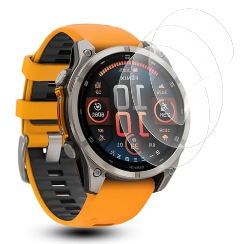 �y3���Z�b�g�zGARMIN(�K�[�~��)fenix 8 Sapphire AMOLED 47mm �p �t�B���� JACRON �t�B���� TPU�f�� �ی�t�B���� �t���ی� �����ߗ� �w��h�~ �C�A�h�~ �K�[�~��fenix 8 Sapphire AMOLED 