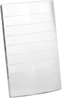 HONMEET Bandeja Retangular Suporte Transparente Extensões De Cílios Suprimentos Suporte De Cílios De Vidro Suporte De Bandeja De Cola Para Extensões De Cílios Cama De Cílios Modelo De