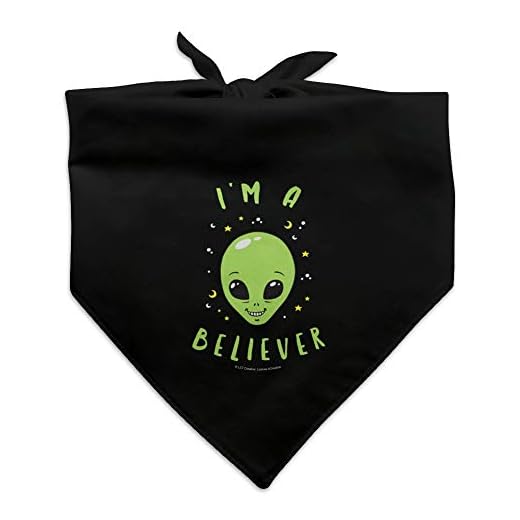 I'm a Believer Alien Funny Humor Dog Pet Bandana
