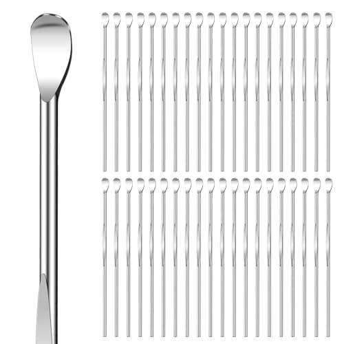 40pcs Ear Spoon Stainless Steel Ear Pick Earwax Removal Tool Ears Cleaning Tool Safe Ears Wax Removal Tools