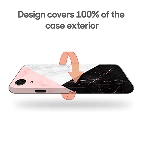 Image of COLORflow Back Cover Compatible with Samsung Galaxy A03 Core | Beautiful Black White Pink Marble | Designer Printed Hard CASE Bumper Back Cover Compatible with Samsung Galaxy A03 Core