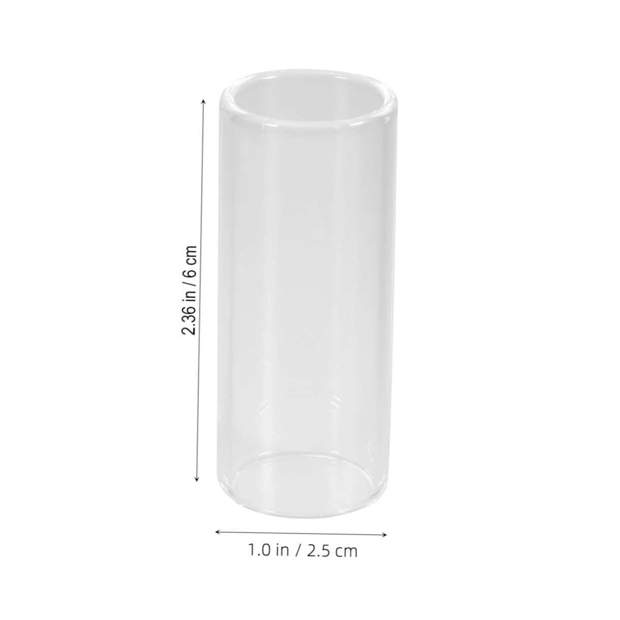 SWOOMEY 2 Pack Electric Guitar Slides Glass Stainless Steel Medium Bottleneck Slide Tone Ring for Guitar