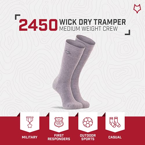 Image of Fox River Wick Dry Tramper Merino Wool Crew Socks Medium Weight Men's Hiking Sock with Moisture Wicking Fabric