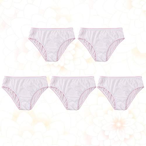 5 Unidades Cuecas De Corte Alto Calcinha Descartável Calzones De Mujer De Algodon Cueca Pós Parto De