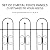 Sunnydaze Finial 8' Set of 2 Decorative Garden Fence Panels - Iron Border Fence - 49.25" W x 38.25" H Per Panel - Black