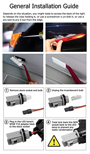Kit de luces LED indicador lateral para Mitsubishi miniatura 4