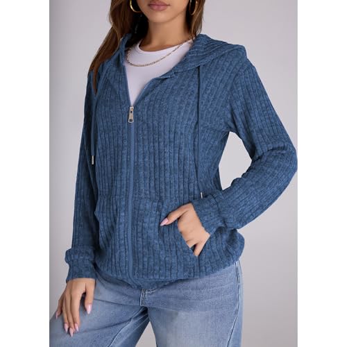 Image of Witsmile Zip Up Hoodie Women Oversized Sweatshirt Long Sleeve 2026 Fall Outfit Lightweight Jackets Workout Clothes