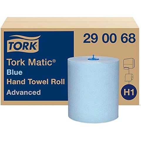 Tork Matic Paper Hand Towels Blue H1, Advanced, 6 Rolls x 150m, 290068 Cover