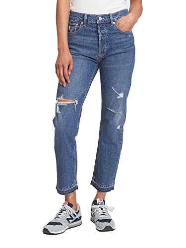 GAP Womens High Rise Cheeky Straight Jeans Medium WASH 32