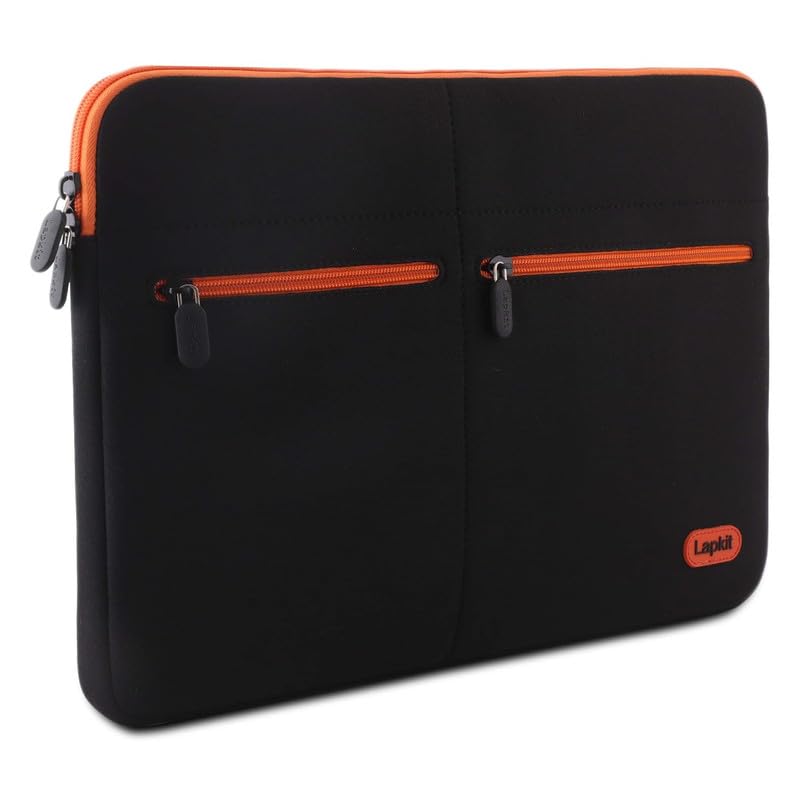 Lapster rebranded Neoprene Laptop Sleeve in Black, Suitable for Laptops/MacBooks up to 14.1 Inches, Features Wrinkle-Free, Padded, and Waterproof Design - Ideal for Men and Women-Black (B0CQ54FXM3) Amazon Price History, Amazon Price Tracker