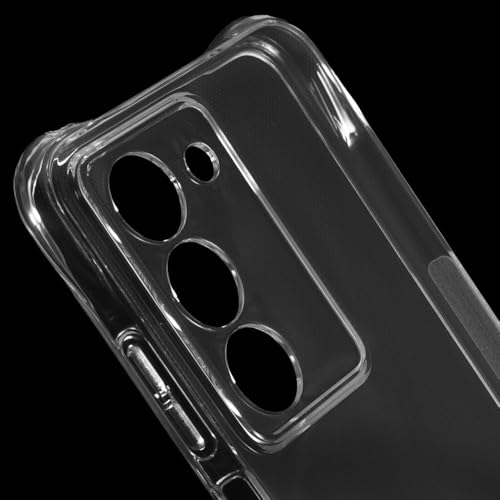 Image of REALCASE Silicone Realme 14X 5G Back Cover Case, Scratch Resistant Protective Crystal Clear Transparent Shock Proof Bumper Back Cover Case for Realme 14X 5G