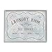 Stupell Industries Vintage Parisian Laundry Room Sign Self Service Grey, Designed by Danhui NAI Gray Framed Wall Art, 20 x 16, Brown