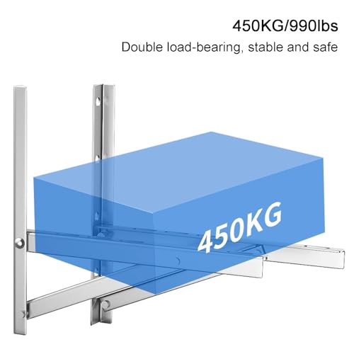 Support mural extérieur en acier inoxydable 304 robuste pour climatisation mini-split - 4