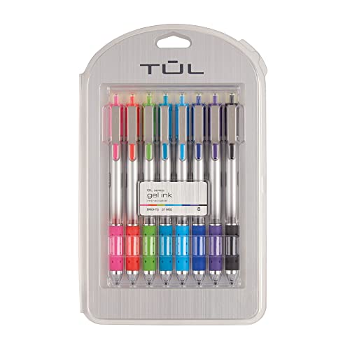 Stylos gel rétractables TUL 0,7 mm à séchage rapide pour écriture fluide