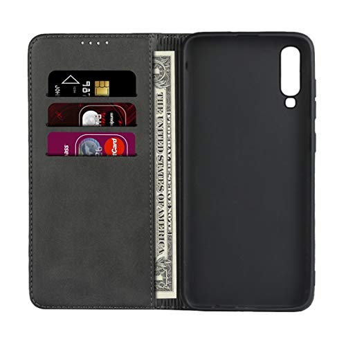 Zouzt Premium Pu Leather Wallet Case Compatible Samsung Galaxy A70 Folio Case Flip Cover With Magnetic Closure Kickstand Card Slots(Black) #TOP3