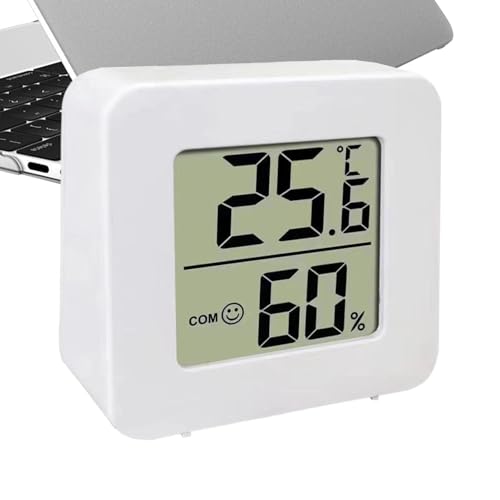 Monitor de control de clima: monitor de temperatura portátil, monitor de humedad inteligente | Pantalla digital de humedad y temperatura fácil de leer, rastreador inteligente de humedad y temperatura