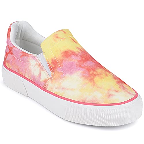 Image of JENN ARDOR Womens Slip On Sneakers Perforated /Quilted Casual Shoes Fashion Walking Flats