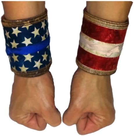 Dermalicious Old Glory Cotton Ripstop Wrist Wraps