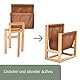 Pfotenolymp Zeitschriftenregal - Freistehendes Aktenregal aus Filz und Holz - Ideales Aufbewahrungssystem für Zeitschriften, Zeitungen, Schulsachen für Kinder und Büroakten - 32x20x37 cm - Braun