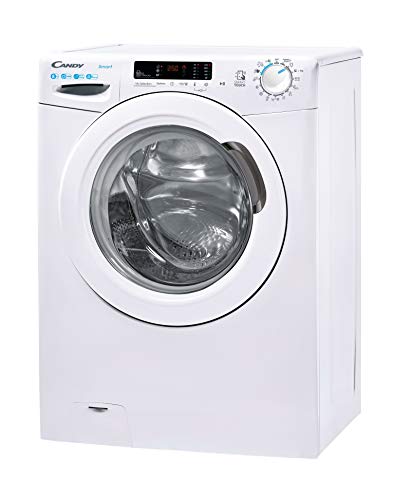 Candy CS 1482DE-S Lave-linge - 8 kg, 1400 tr/min, Smart, Technologie NFC, Assistant vocal, 15 cycles (dont 5 rapides), Repassage facile, Départ différé 24h, Détecteur de poids, 79 dB, Blanc, Classe D – Image 4