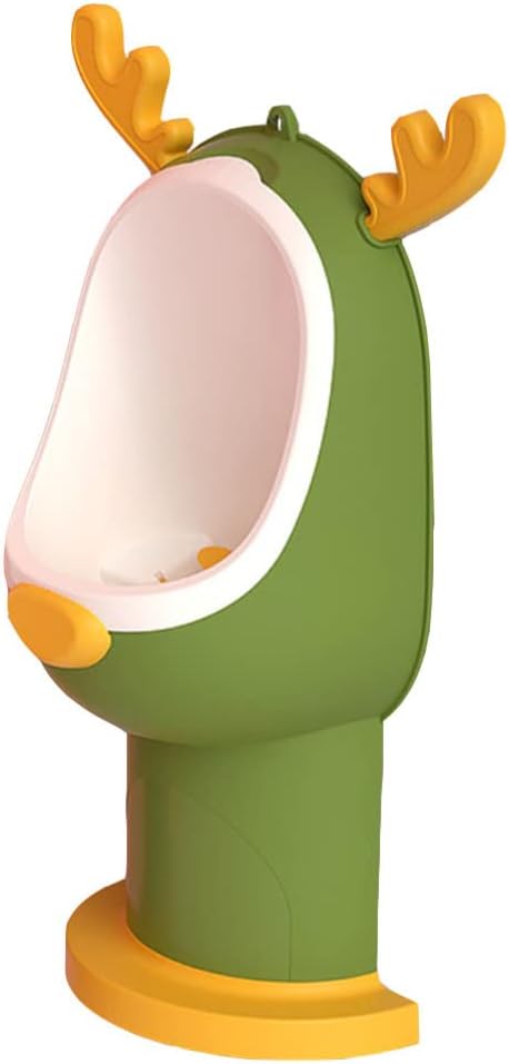 Ciieeo 1pc Boy Training Urinal for Boy Girl Green Wall-Mounted Urinal Pot Drain Material Splash Design for Easy Potty Training