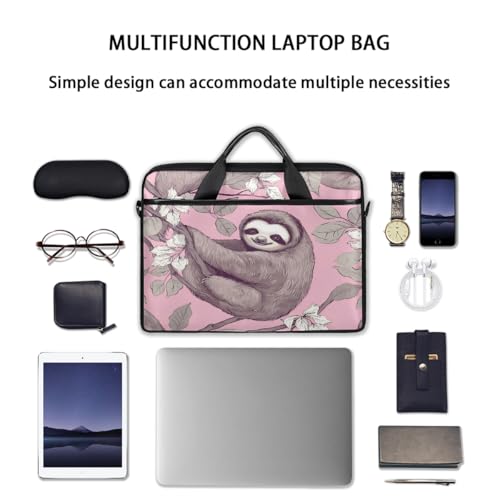 Bolsa para laptop con diseño retro y correa ajustable 15 pulgadas miniatura 7