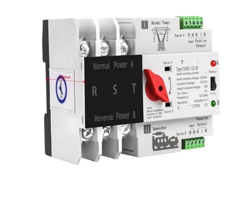 Commutateur de transfert automatique ATS 3P 100A évitez les pannes électriques de disjoncteur