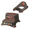 Set van 2 Z Disney Cars metallic wc-opzetstuk + kruk tweetraps toilettrainer + washandschoen van KiNDERWELT