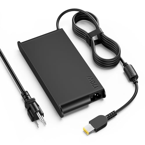 170W Slim Tip Laptop Charger Compatible with Lenovo ThinkPad P50/ P51/ P52, P70/ P71/ P72 /P73; P1 & X1 Extreme; T15p/ P15v/ P16v/ P17; W540/ W541 — Replacement AC Adapter