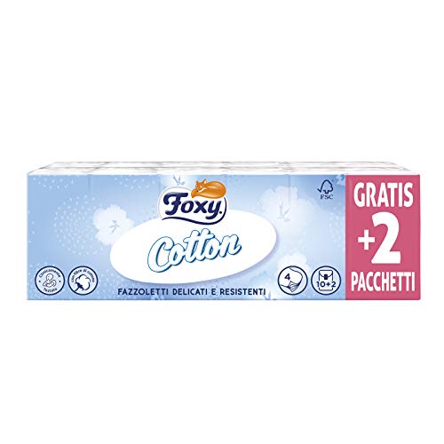 Foxy Pañuelos de Algodón, Pack de 12