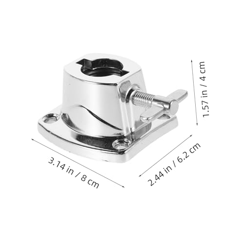 Base metálica para soporte de platillo de batería 2 pzs miniatura 2