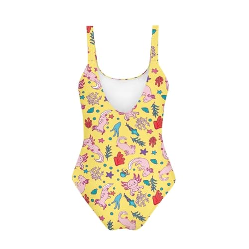 Image of YEXIATODO Kids One Piece Swimsuit for Teen Girls Womens Bathing Suit High Waist Bikini Set Girls Swimsuit for 7-18 Years Old