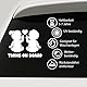 Twins on Board Aufkleber Auto Baby Sticker Zwillinge - wetterfest Handmade in Deutschland 13x10 cm Junge-Junge, Junge-Mädchen, Mädchen-Mädchen (Weiß, V2 Junge - Mädchen)
