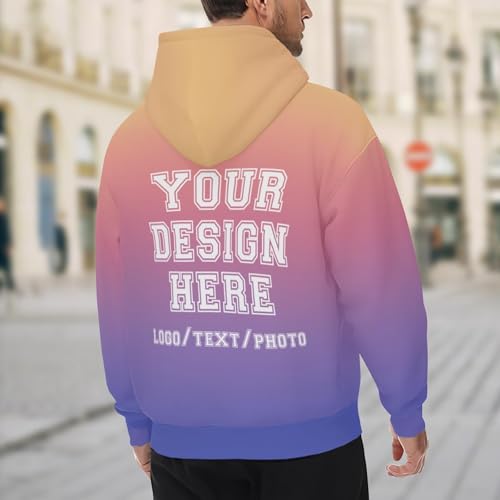 Sudadera con capucha personalizada diseña tu propia ropa deporte para mujer 2