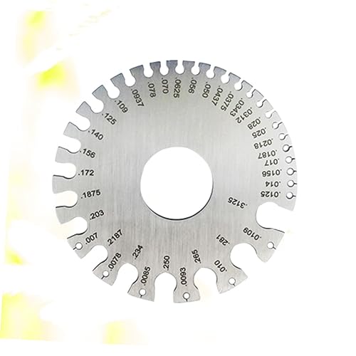 1 pieza Calibrador de lámina de acero inoxidable para inspección de soldaduras, herramienta de medición de grosor de alta precisión para soldadura y trabajo en metal miniatura 3