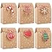 Produktbild 24 Stück Geschenkbox Klein Kraftpapier Geschenkschachtel Schneeflocken mit 24 pcs Anhänger Juteschnur für Adventskalender Weihnachten Geschenk Weihnachtsdeko Party Mitgebsel