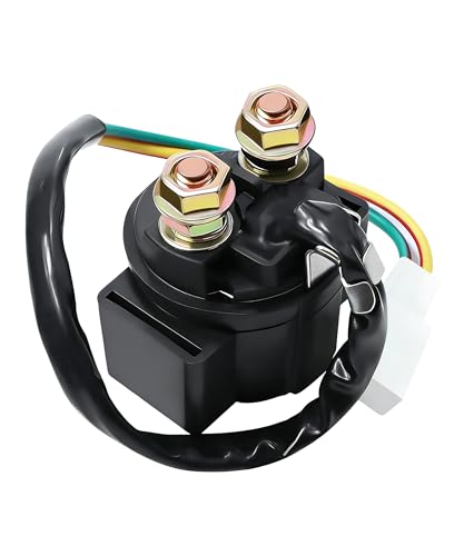 Xibao Relais de Démarrage Power Sports,Relais Demarreur Tracteur Tondeuse,Relais Demarreur,Compatible avec le Moteur GY6 à 4 Temps 50cc 150cc 200cc 250cc VTT...